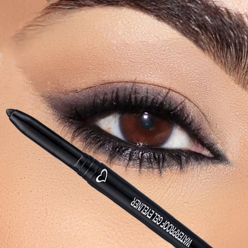 Zwart Bruin Sneldrogende Eyeliner Waterproof Vloeibare Eyeliner Gel Pen