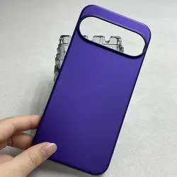 Matte Skin Feel Thin Hard Cover Dustproof Case with Half Pack Bumper - Google Pixel 8 Pro (PURPLE)