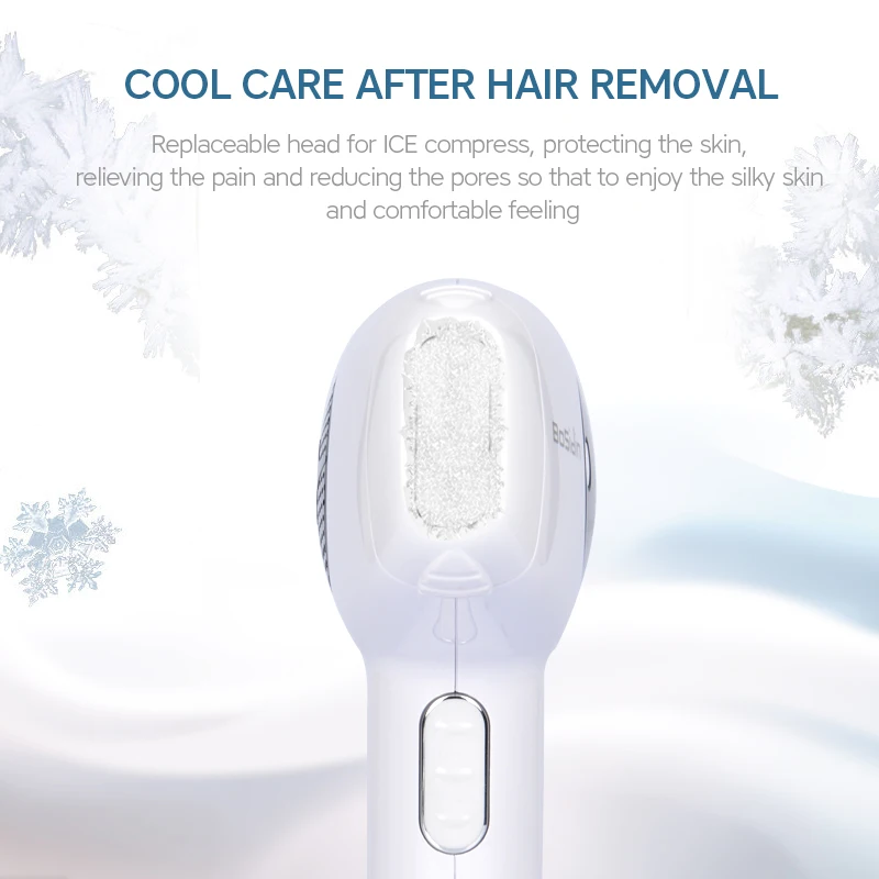 Epilatore elettrico 2 in 1 con luce pulsata (IPL), permanente e indolore, ideale per la zona bikini. Lampada sostituibile._voghion.com