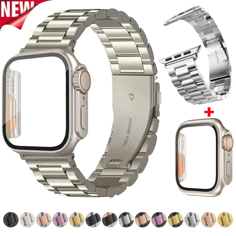 Elegant Stainless Steel Watch Strap with Ultra Case