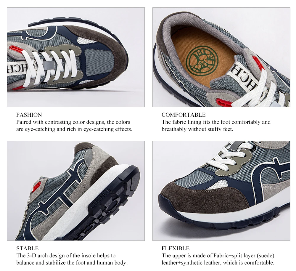 Chch Balance-أحذية ركاب كاجوال للرجال ، أحذية رياضية راقية ، خفيفة الوزن ، مريحة ، مسطحة