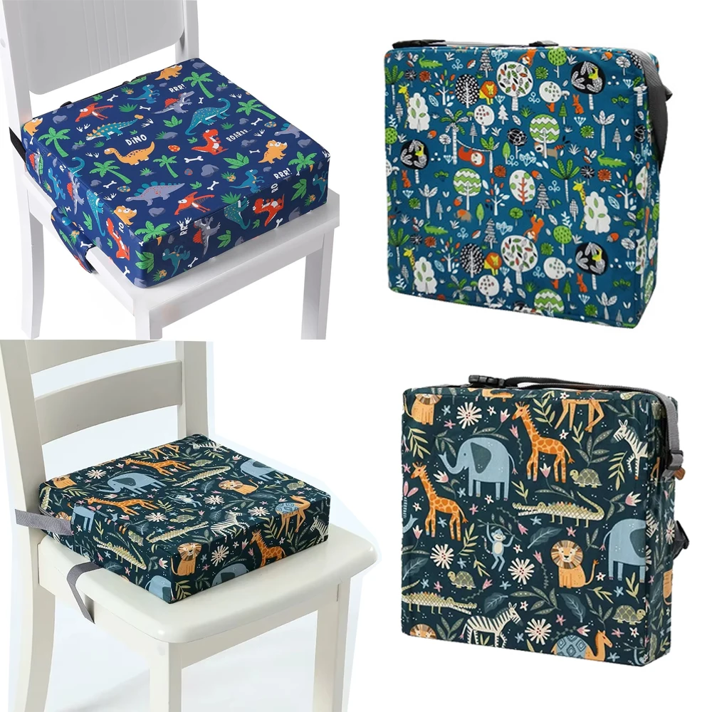Children Booster Seats Adjustable Cushion Baby Dining Chair Pad Kids Heightening Insole Removable Cushions Toddlers Highchair