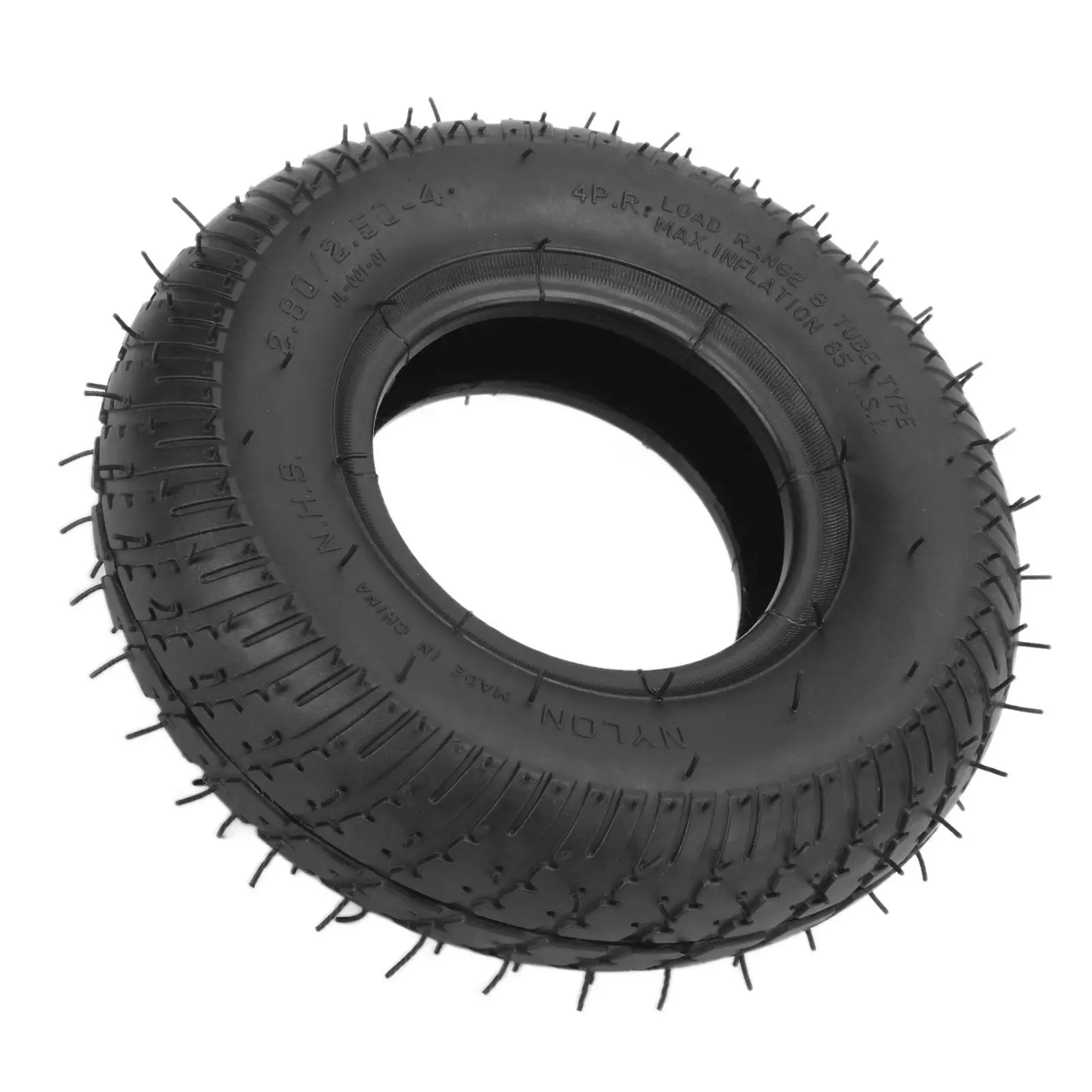Pneumatic Tire Compatible Scooter Tire for 4in /10.16cm Rim