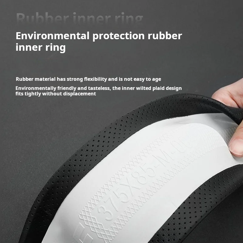 Car steering wheel cover Nappa leather grain ultra-thin car accessories interior handle set four seasons general