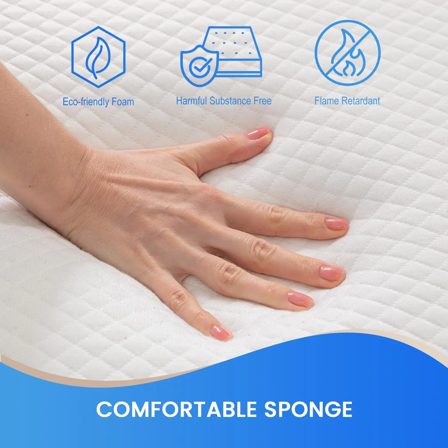 14 Inch King Gel Memory Foam Medium-Firm Mattress/Fiberglass Free/CertiPUR-US Certified/Bed-in-a-Box/Cool Sleep & Comfy Support, 6