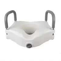 Factory discount PP Home Elevated toilet booster seat riser with handrails toilet seat cushion 1