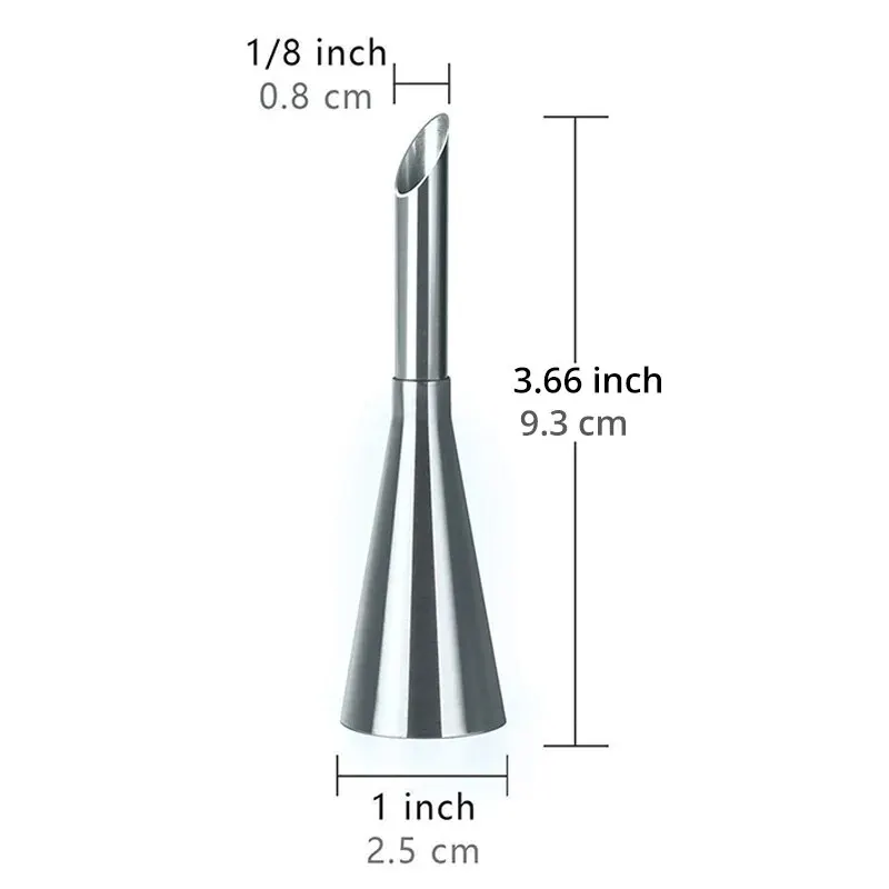 Premium Stainless Steel Puff Cream Flower Squeezer Pastry Baking Nozzle Set