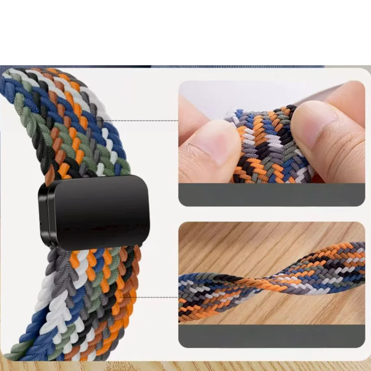 Premium Nylon Loop Magnetic Replacement Wristband - Versatile and Stylish