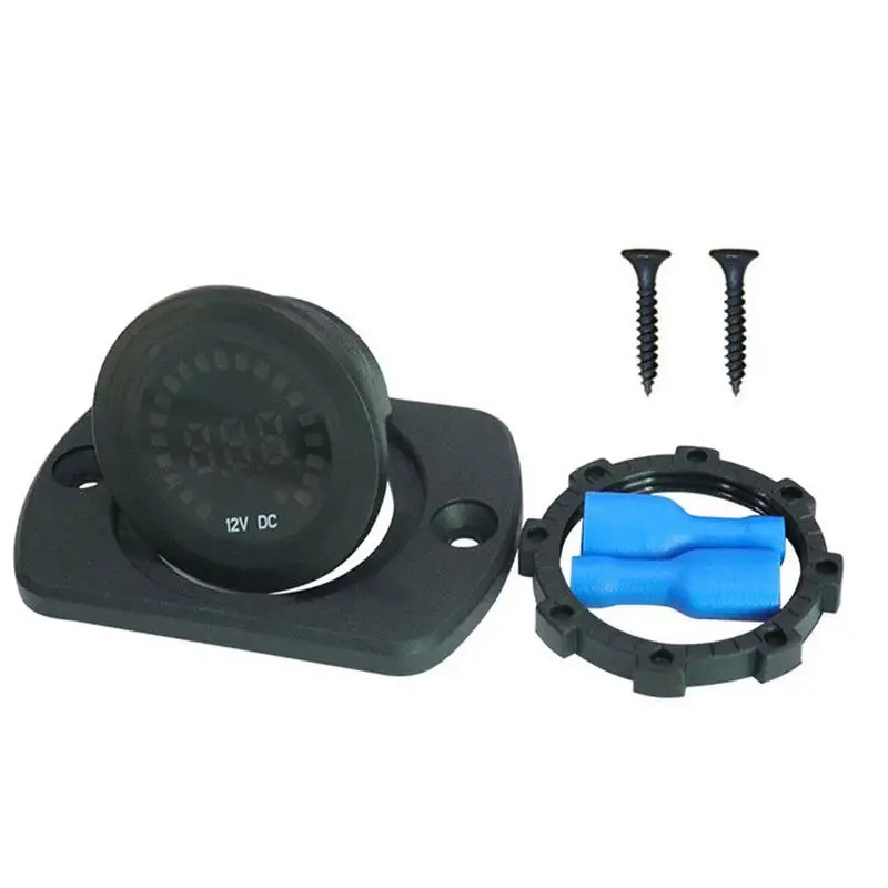 

Водонепроницаемый вольтметр, Измеритель постоянного тока 12 В, цифровой автомобильный вольтметр для автомобилей, мотоциклов, цифровой дисплей, вольтметр