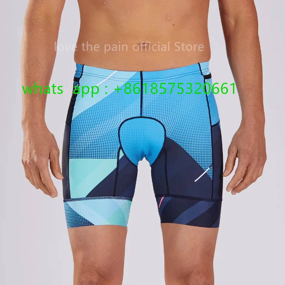 Zootekoi Men Cycling Shorts Triathlon Strapless Shorts Ropa Ciclismo Lycra Bicycle Swimming Running MTB