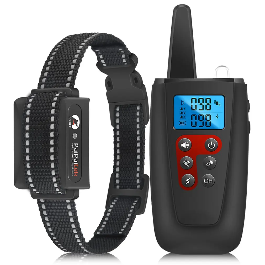 

Electronic Shock Dog Training Collar Waterproof Rechargeable Remote Control Pet with LCD Display for Small/Meduim/Large Dogs
