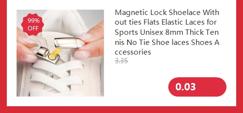 Magnetic Lock Shoelaces without ties Elastic Laces Sneakers No Tie Shoe laces Kids Adult Running Tennis 8mm Width Flat Shoelace