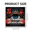 Eyes of Wonder Coloring Book 20 Page Fantastic Eyes Theme Adult Picture Book Kill Time Relaxing Doodle 6