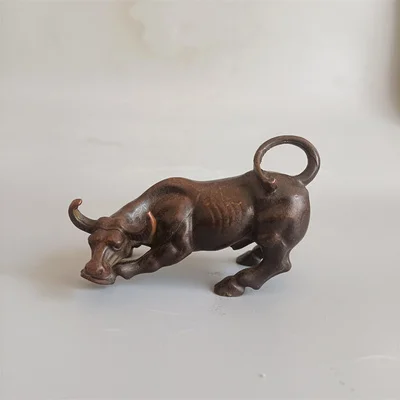 

Exquisite Antique Aluminum Alloy Zodiac Ox Ornaments