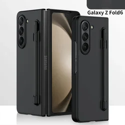Luxury Shockproof Case with Pen Slot and Protection - 2-Piece Set for Samsung Z Fold 4 (Black)