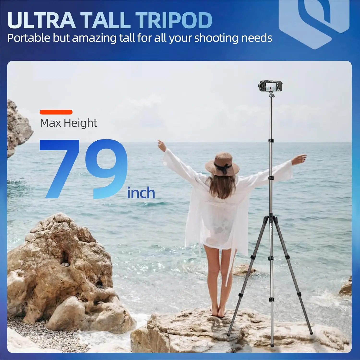 Fotopro TL-970 2M Photography Light Stand Ultra Tall Light Stand for DSLR Phone Reflector Softbox