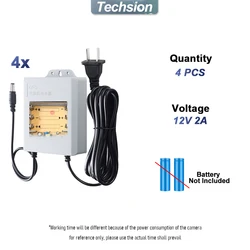 Outdoor CCTV 12V 2A Custom Power Supply System for UPS Monitoring and Power Outage Endurance