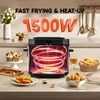 SUSTEAS Deep Fryer with Basket,1500W Electric Deep Fryers Use with Temperature Control, Removable Lid and 2.5L Non-Stick Inner 6