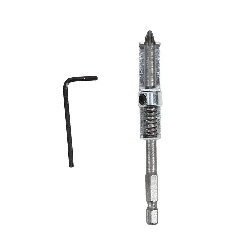 Schraubendreher-Bithalter, federbelasteter Halteadapter, Werkzeug, Schnellwechsel-Befestigung für Garage, Reparatur, Hardware, Zuhause – Detail 17
