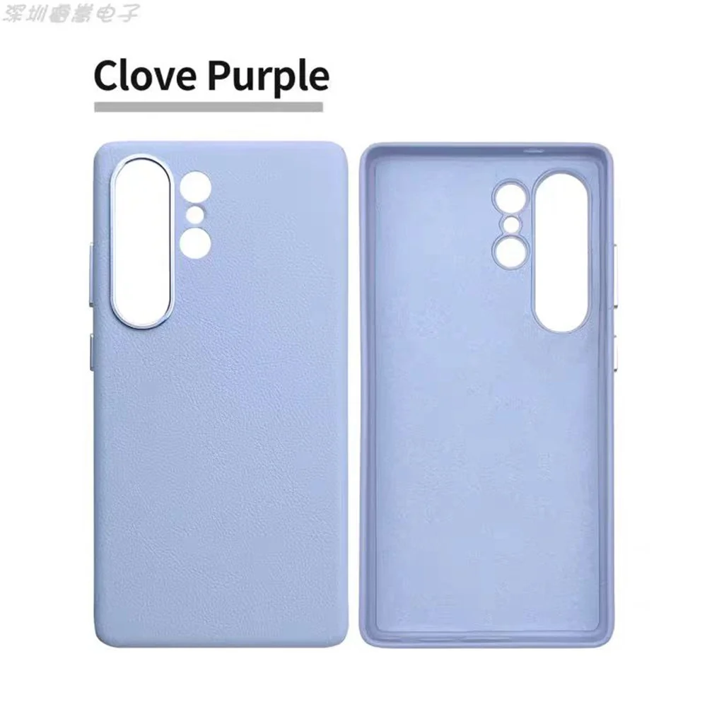 Luxury Soft Leather Mobile Phone Case Cover with Logo - Premium Protection Shell