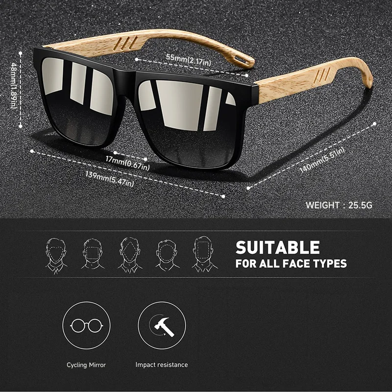 Vintage Square Frame Sunglasses Men Women Fishing Driving Man Brand Designer...