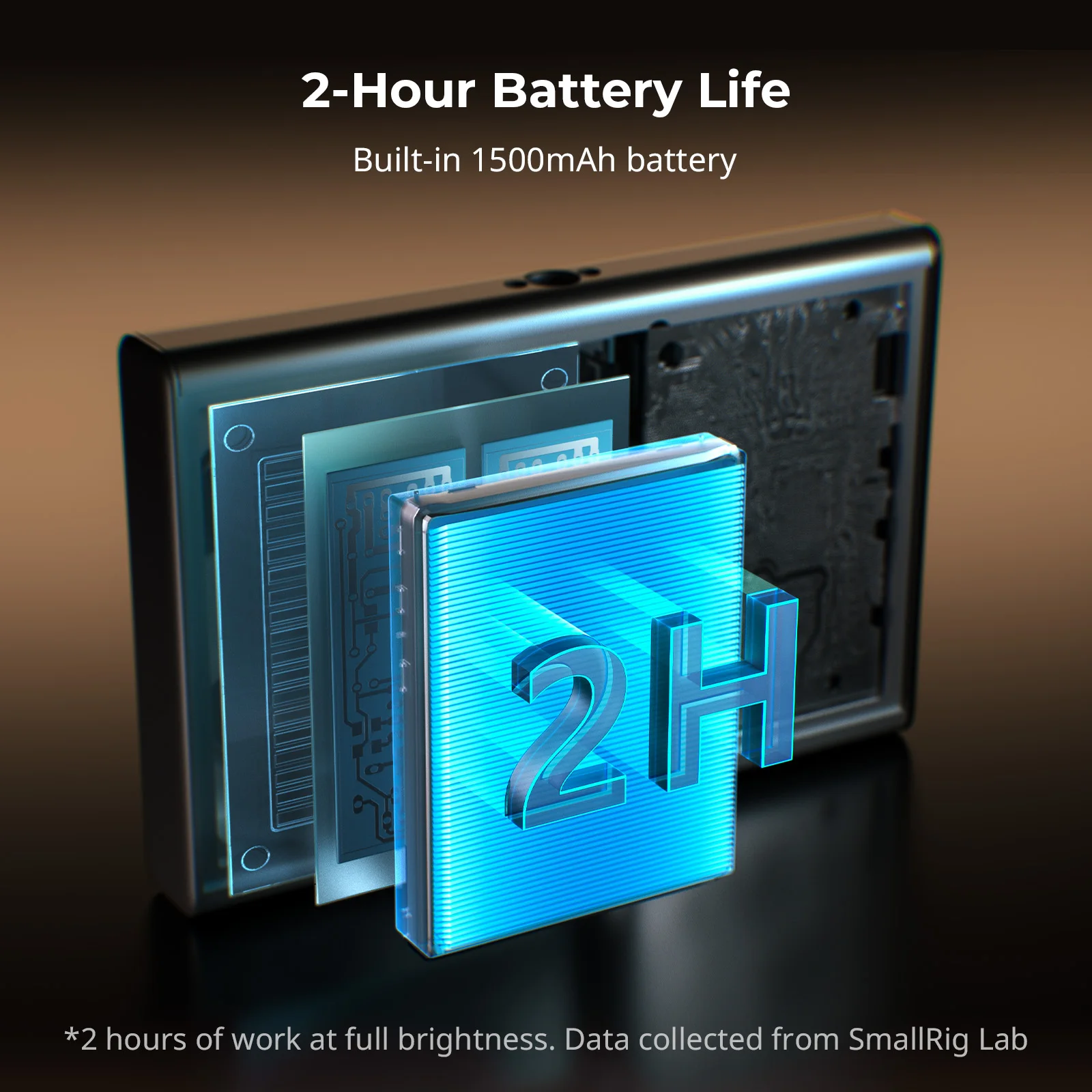 SmallRig Universal Wireless Video Monitor for iPhone Huawei Xiaomi Screen Mirroring 1500mAh Battery 10m Remote Control