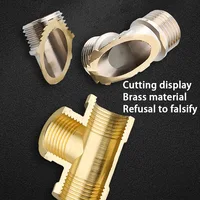 ข้อต่อทองเหลืองแบบ Pagoda สำหรับท่อ ขนาด 4 มม.-25 มม. แบบเกลียว 1/2 นิ้ว 3/4 นิ้ว BSP ข้อต่อทองแดง ตัวเชื่อมต่อ ตัวแปลง 5