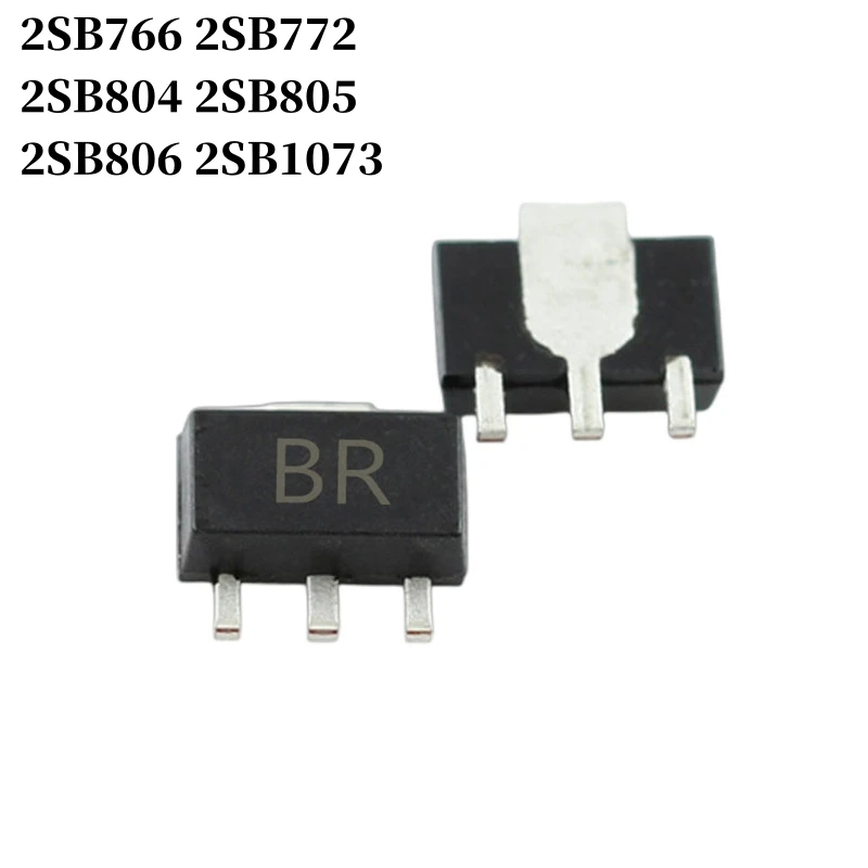 

100~1000Pcs 2SB766 2SB772 2SB804 2SB805 2SB806 2SB1073 SMD Transistor SOT-89 PNP Bipolar Amplifier Transistor