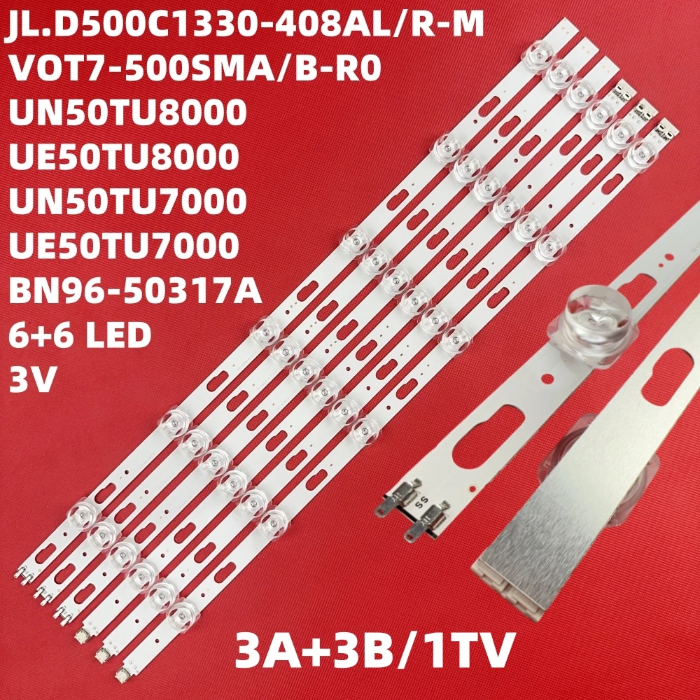 LED Backlight Strip For UA50TU8000 UN50AU7000G UE50TU7100 UN50TU8000 UN50TU7000 UE50TU8000 UE50TU7000 BN96-50317A 50318A
