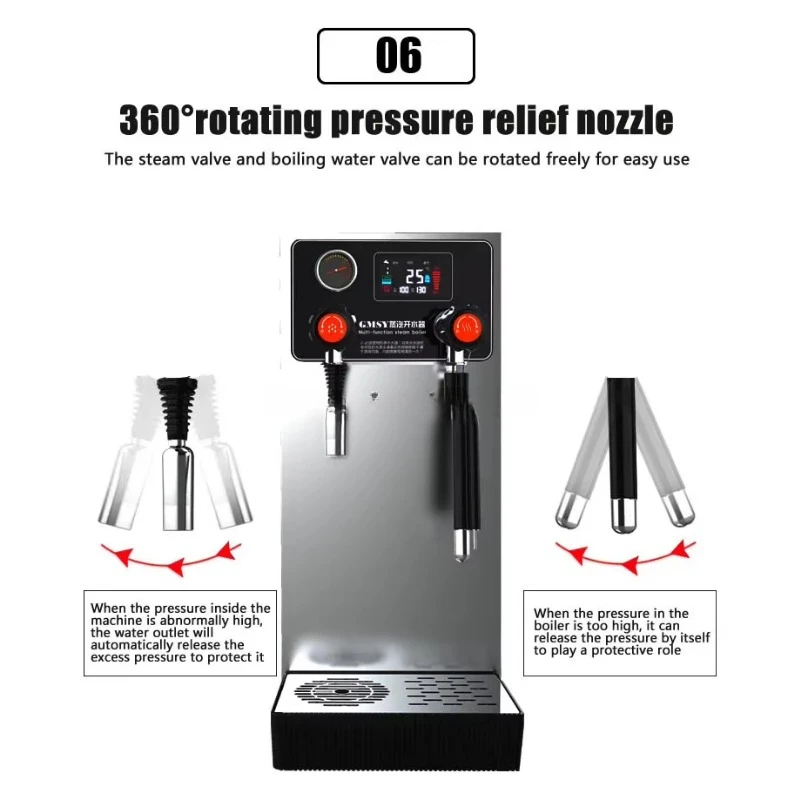 Steam Frother Teapresso Machine Automatic Milk Tea Shop Water Boiler/milk Foam Machine Commercial 3