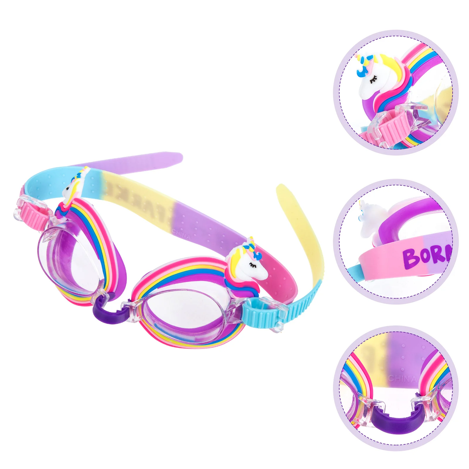 

Children's Swimming Goggles Kids Portable Comfortable Polycarbonate Lens Supply Lovely