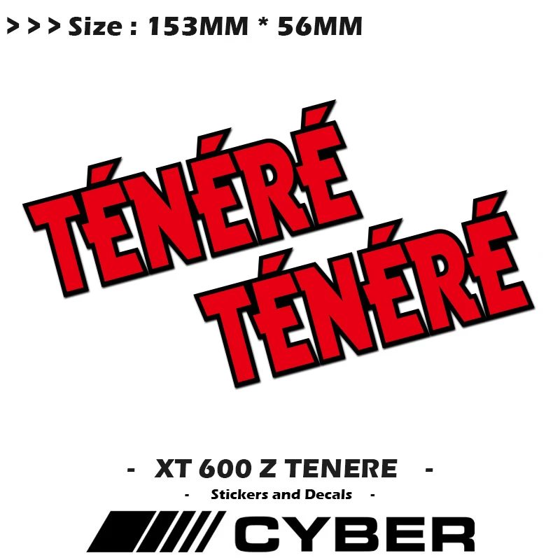 Tenere Per Yamaha Xt 600 Z Tenere 153Mm * 56Mm Carenatura Shell Sticker Decalcomania Adesivo Moto