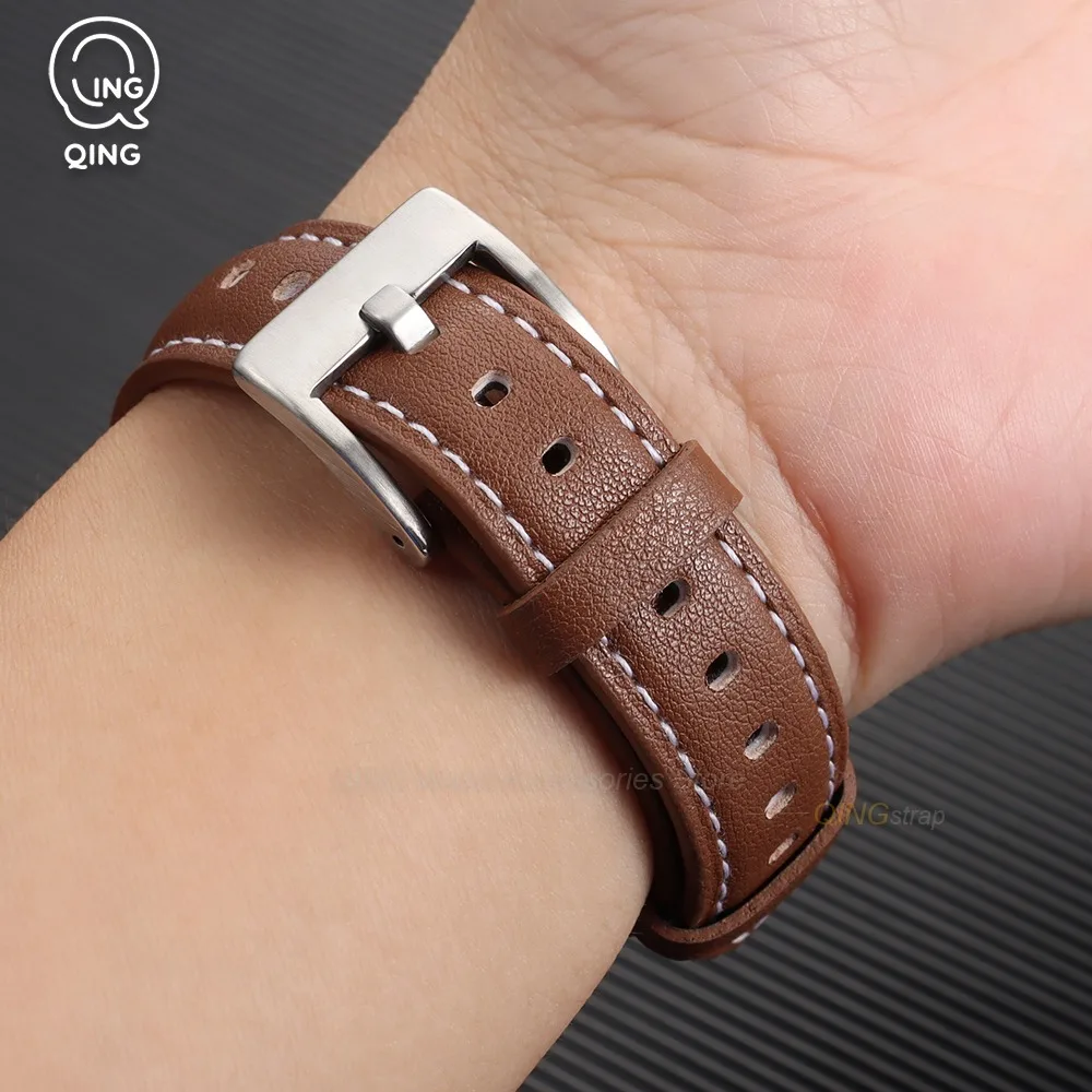 Leather Watchband Replacement Strap - Universal Fit