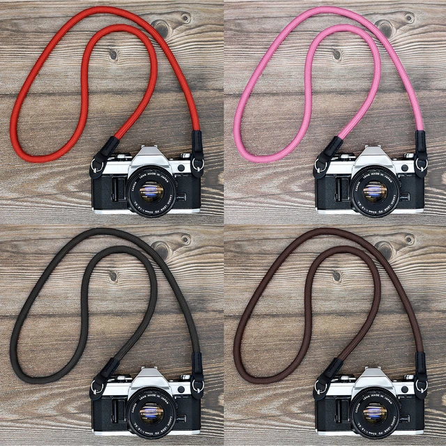 Vintage Camera Strap,Nylon Climbing Rope Camera Shoulder Neck Strap for  Micrrorless SLR DSLR Camera