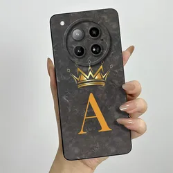 Fashion Crown Letters Matte Soft Protective Drop - Resistant Bumper Case for Infinix Zero 40 4G (TY - TYHEI2A)
