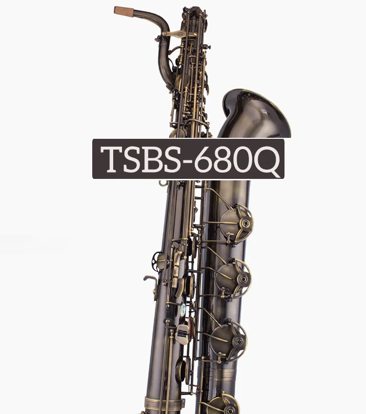 High Quality Eb Key TSBS-680Q antique bronze baritone saxophone
