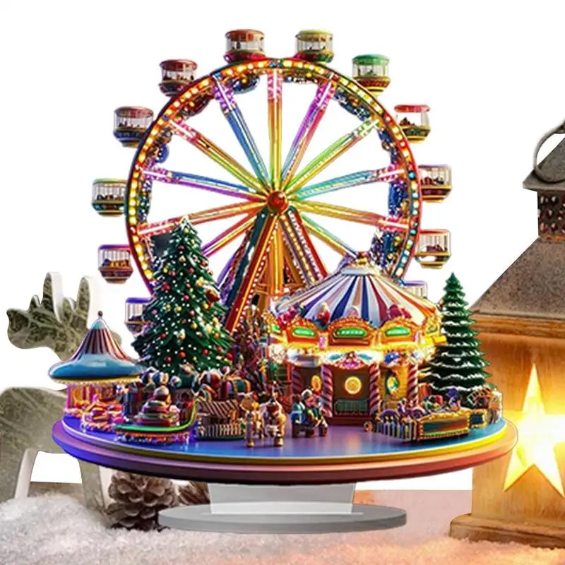 Charming Christmas Ferris Wheel Acrylic Ornament