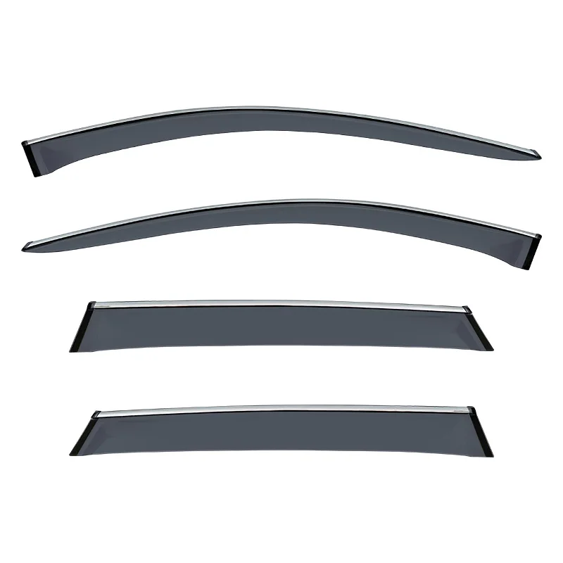 Car Windscreen Window Visor Vent Shade Rain Sun Wind Guard Deflectors Chrome Trims For BMW X1 E84 F48 F49 2009 -