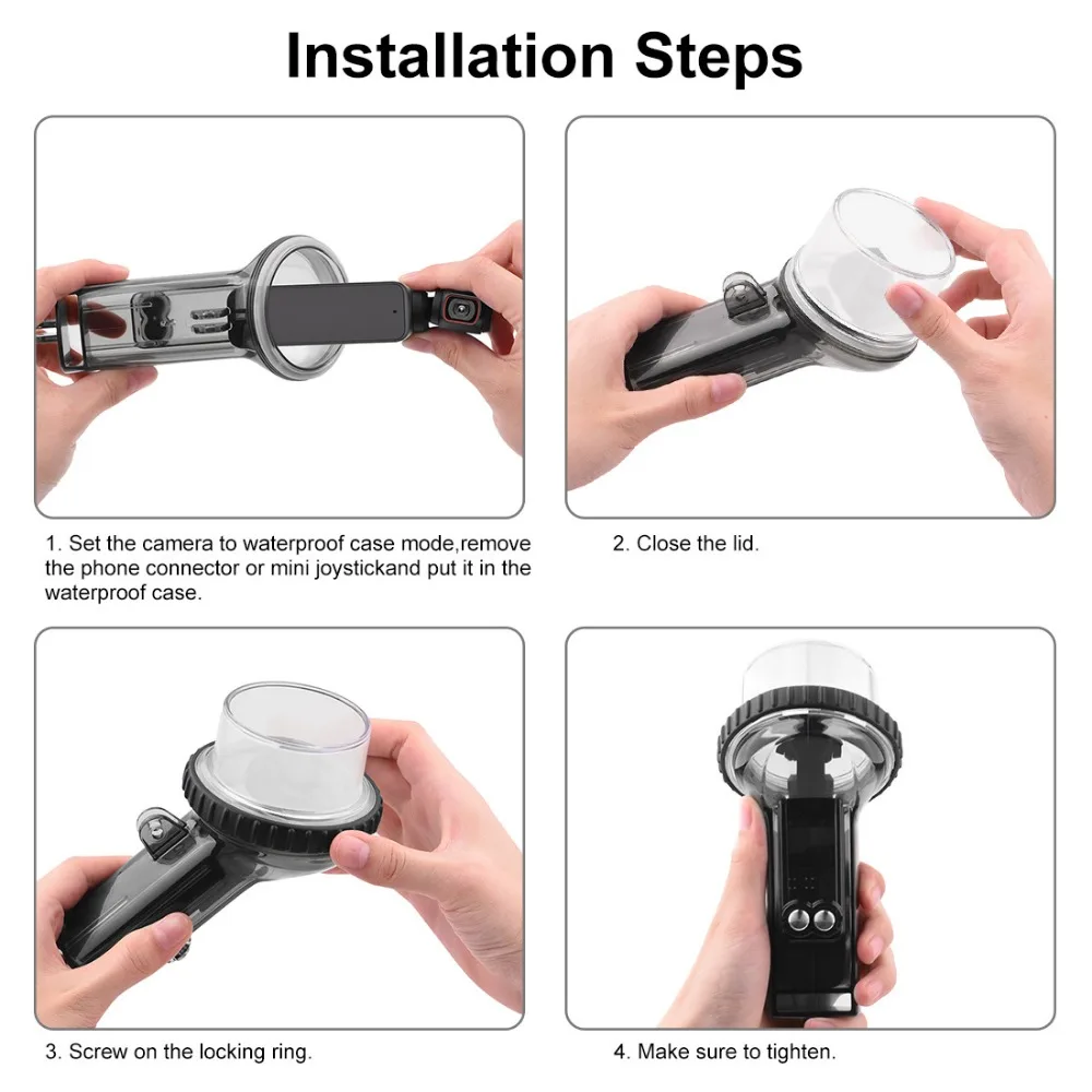 Waterproof Case 60M Diving Underwater Shooting Protection Cover Housing for DJI Osmo Pocket 2 Gimbal Accessories