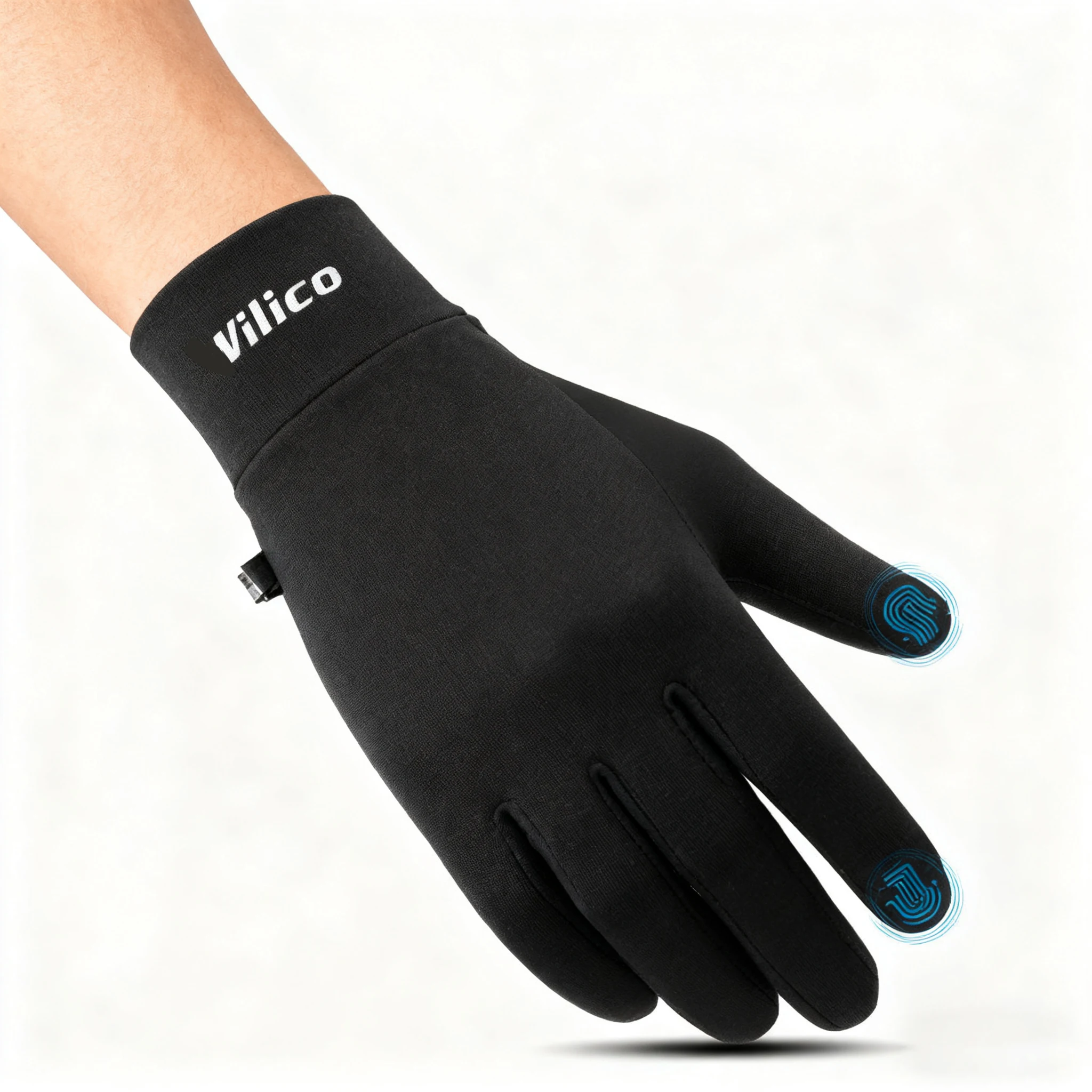 Sports Outdoor Running Men's Winter Warm Knitted Touchscreen Cycling Gloves Women's Autumn/Winter Thin Edition with Velvet