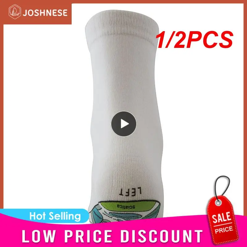 

1/2PCS Acupressure Socks Physiotherapy Massage Relieve Tired Feet Reflexology Socks Foot Point Socks Full English Illustration