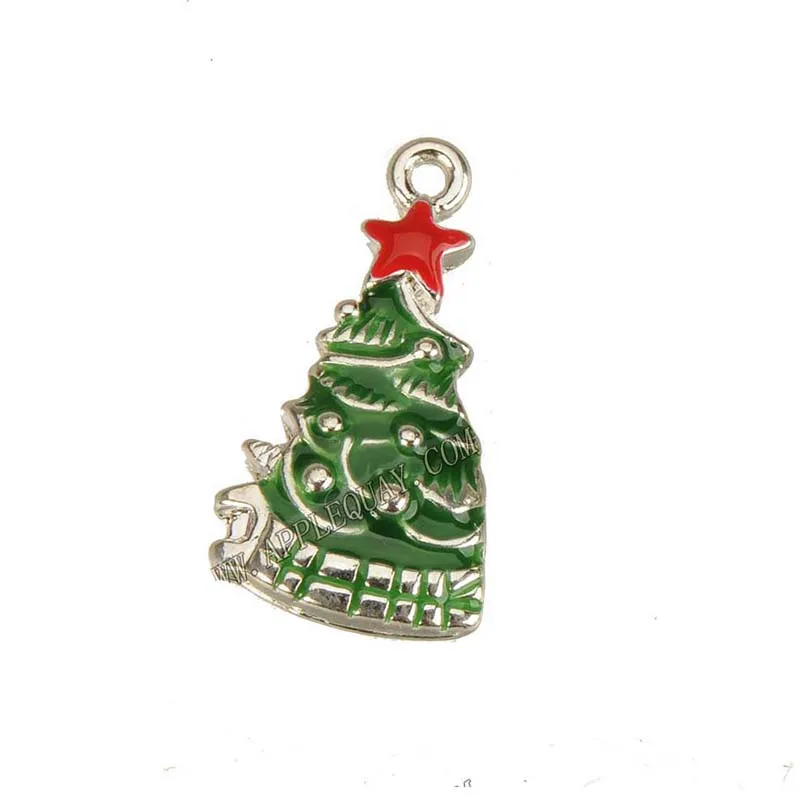 

Christmas Pendant Making Diy Earring Bracelets Findings Customized Handmade Epoxy Tree Star 10pcs Fashion Jewellery Charms Bulk