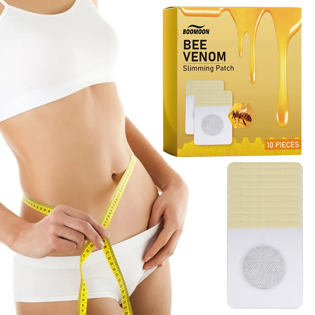Bee Venom Patches Fast Burning Fat Bee Venom Slimming Patch Improve Stomach Lose Weight Detox Sticker 30Pcs