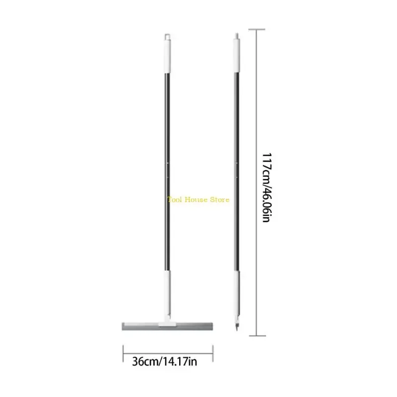 실리콘 바닥 스퀴지 스크레이퍼 욕실 청소 도구 인체 공학적 미끄럼 방지 그립 핸들로 효율적인 물 제거
