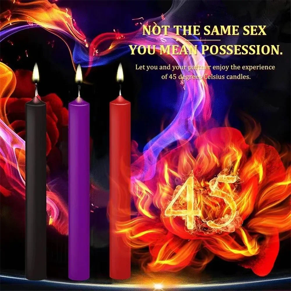 BDSM Porn Accessories Low Temperature Sex Candles Adult Games Bondage Female Sex Toys Creative Bondage Erotic Toys Fun Candles