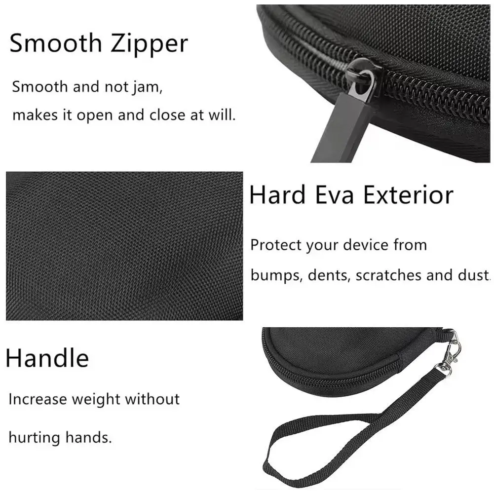 로지텍 MX 마스터 4 / MX 마스터 3 / MX 마스터 3S 고급 무선 마우스용 하드 트래블 케이스, 블랙, 랜야드 포함