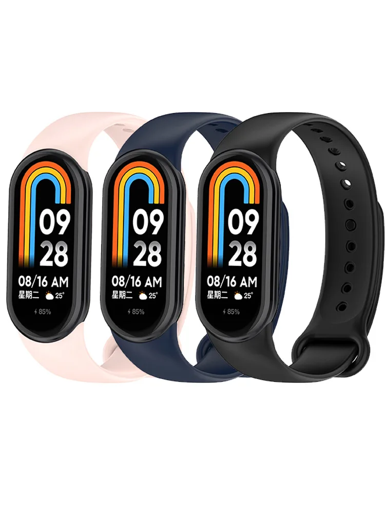 

Rubberen Armband Voor Mi Band 8 Band Nfc Accessoires Sport Siliconen Smartwatch Polsband Pulseira Correa Xiaomi Miband 8 Band