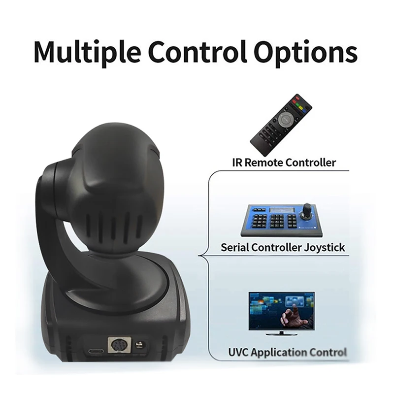 SMTAV USB2.0 1080P Camera 3X Optical Zoom + 16x Digital Zoom Live Streaming PTZ Camera For Broadcast Conference Events Church