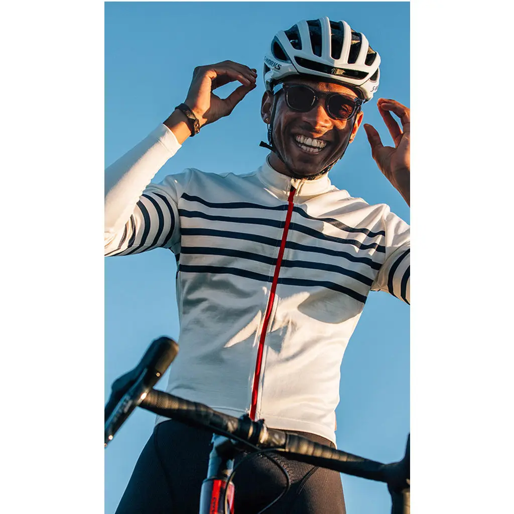 Cafe Du Cycliste Cycling Winter Men's Thermal Fleece Long Sleeve Warm Jerseys Chaqueta Ciclismo Maillot Hombre Bicicletta Jersey