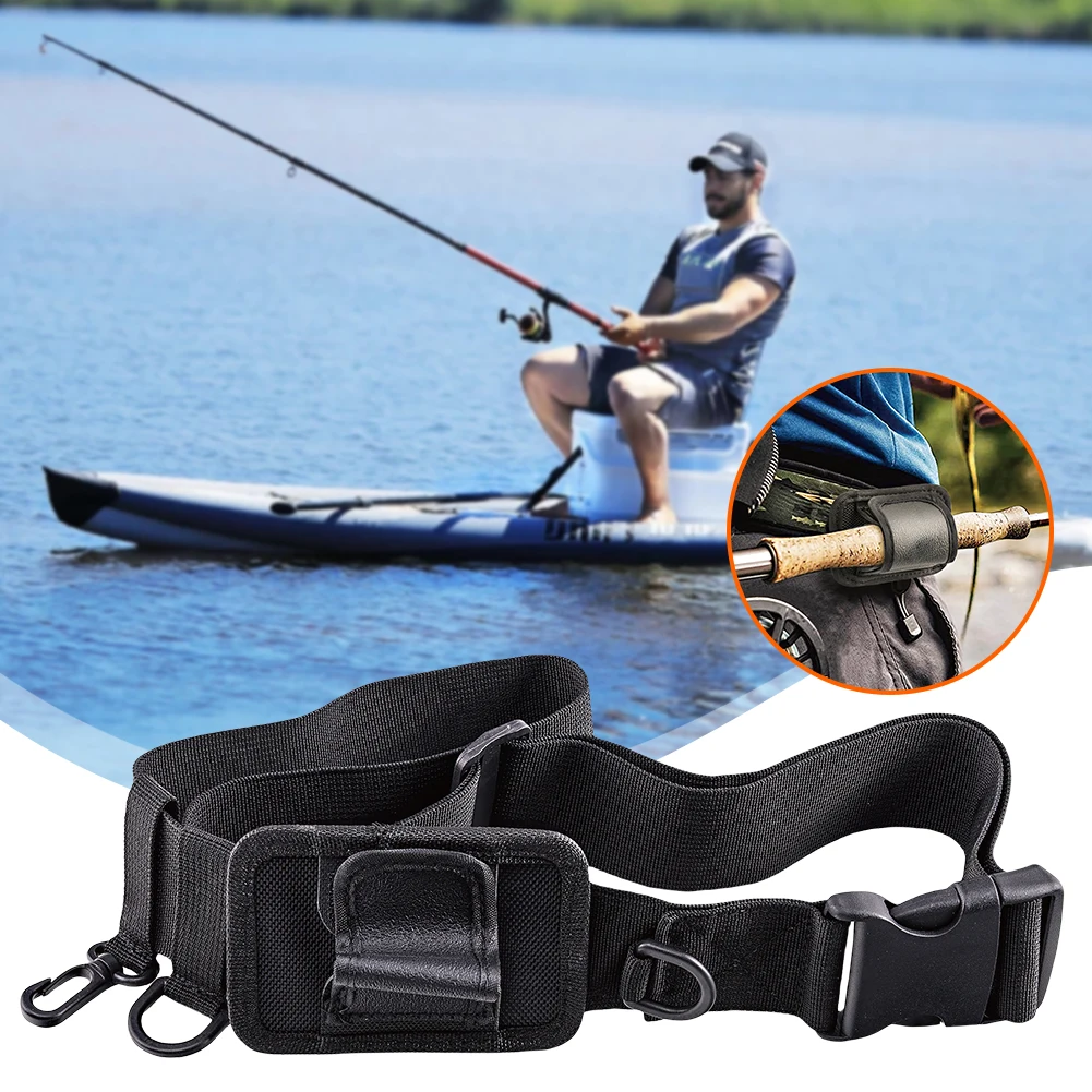 Fly Fishing Rod Holder Fishing Rod Holder Sheath Waterproof Wrap Straps with Adjustable Belt for Outdoor Activities